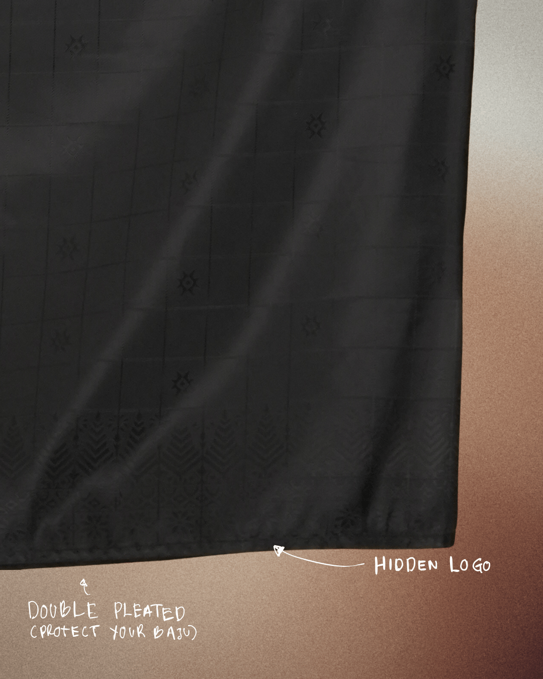 Tabur Original Sampin Adult - Black & Black - SampinExclusiveMy