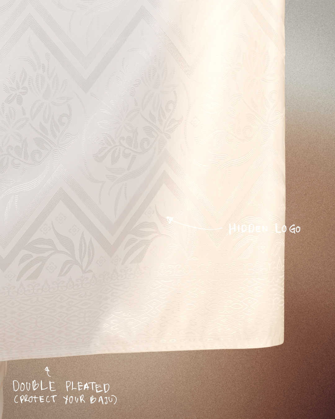 Kirana Original Sampin Adult - Offwhite & Silver - SampinExclusiveMy