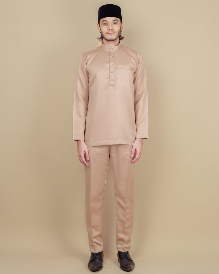 Baju Melayu Luxe - Nude - SampinExclusiveMy