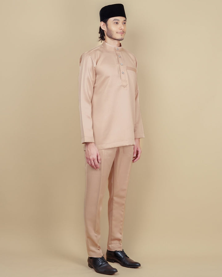 Baju Melayu Luxe - Nude - SampinExclusiveMy