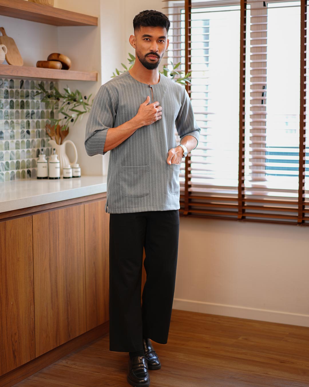 Kurta Jalin - Soft Blue