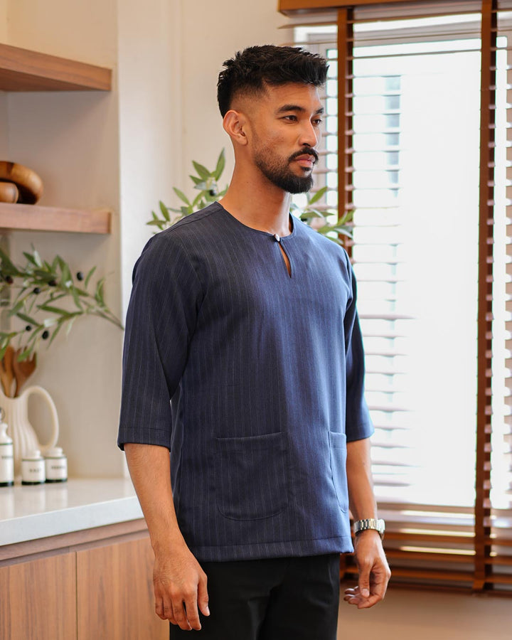Kurta Jalin - Navy Blue