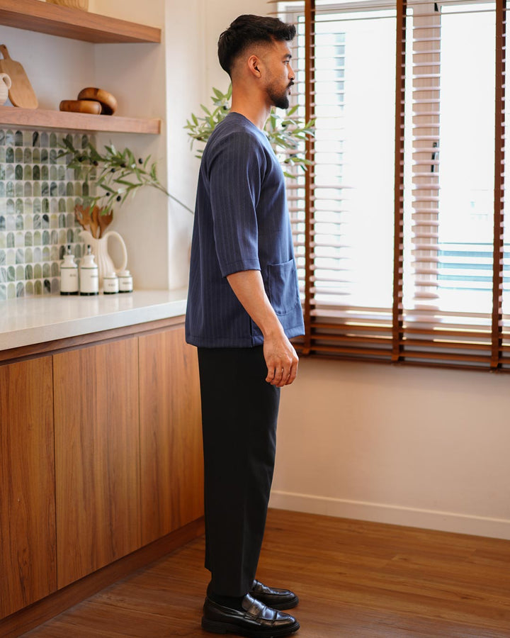 Kurta Jalin - Navy Blue