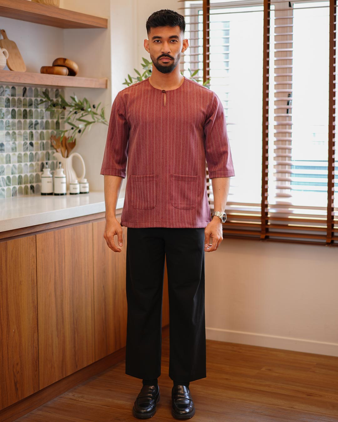 Kurta Jalin - Maroon