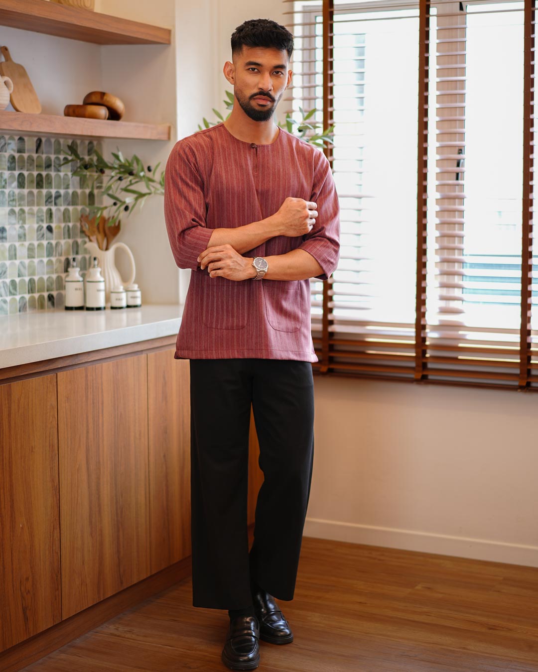 Kurta Jalin - Maroon