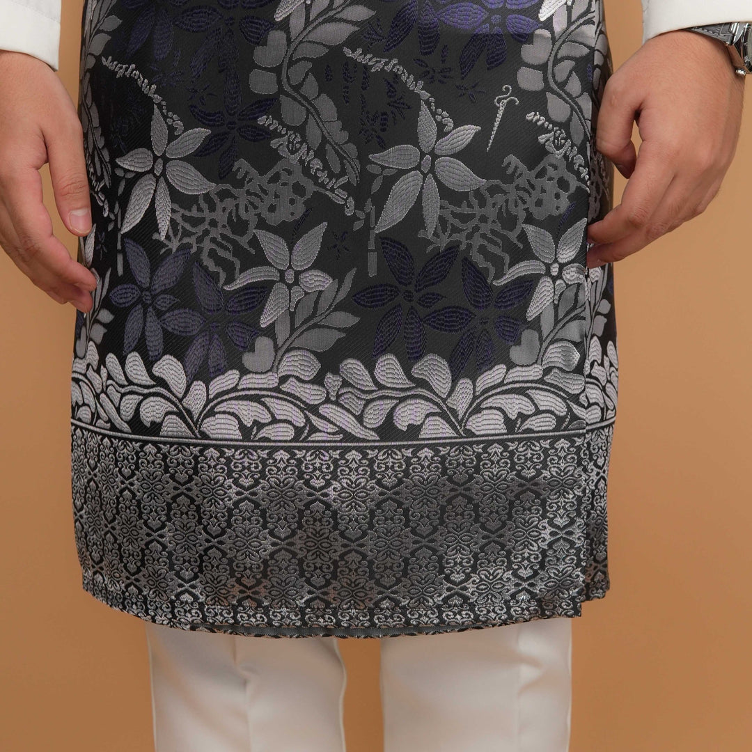 Rebung Instant Sampin Adult - Navy Blue & Silver - SampinExclusiveMy