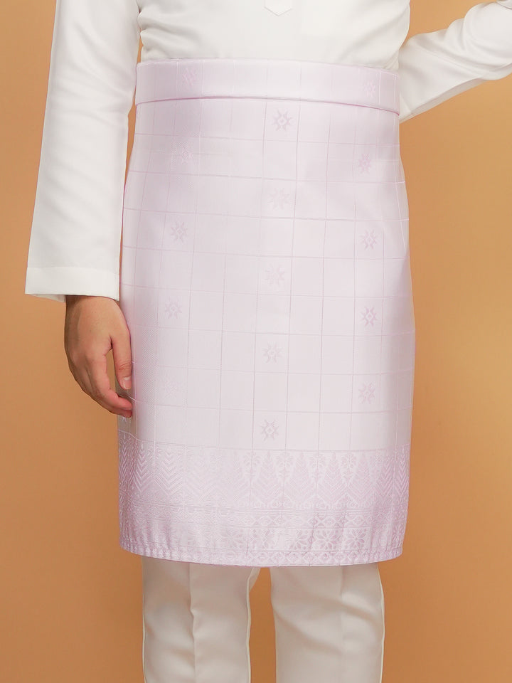 Tabur Original Sampin Adult - Offwhite & Soft Purple - SampinExclusiveMy