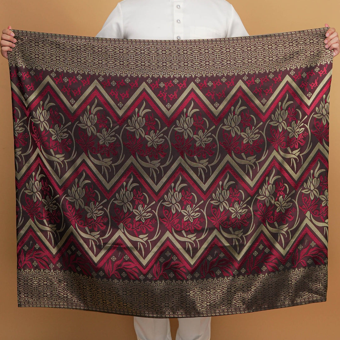 Kirana Original Sampin Adult - Maroon & Gold - SampinExclusiveMy