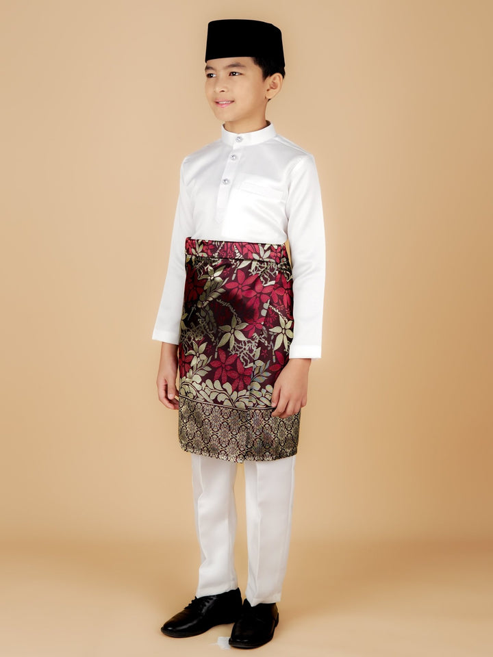Rebung Instant Sampin Kid - Maroon & Gold - SampinExclusiveMy