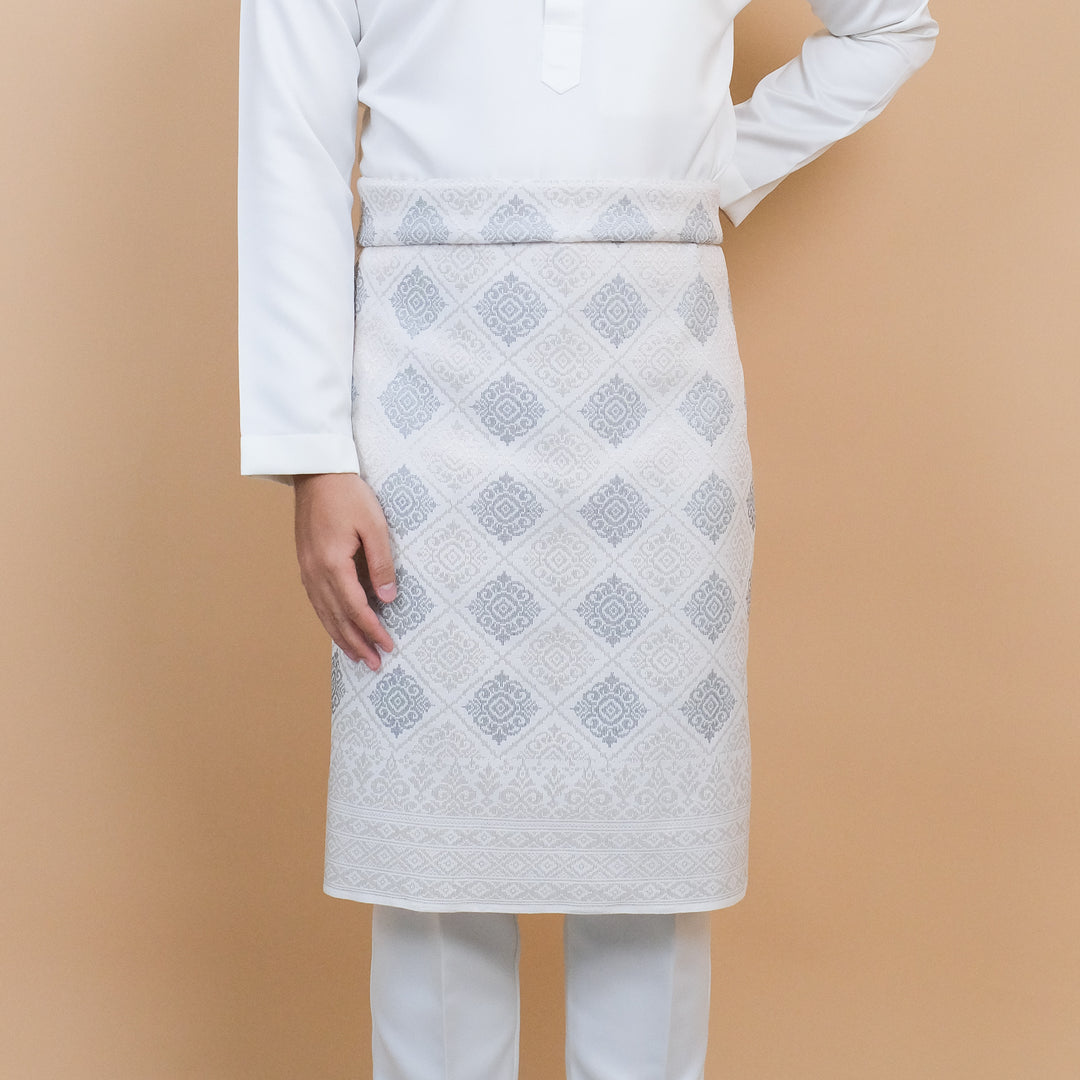 Elegant 566 - Offwhite Silver & Grey - SampinExclusiveMy