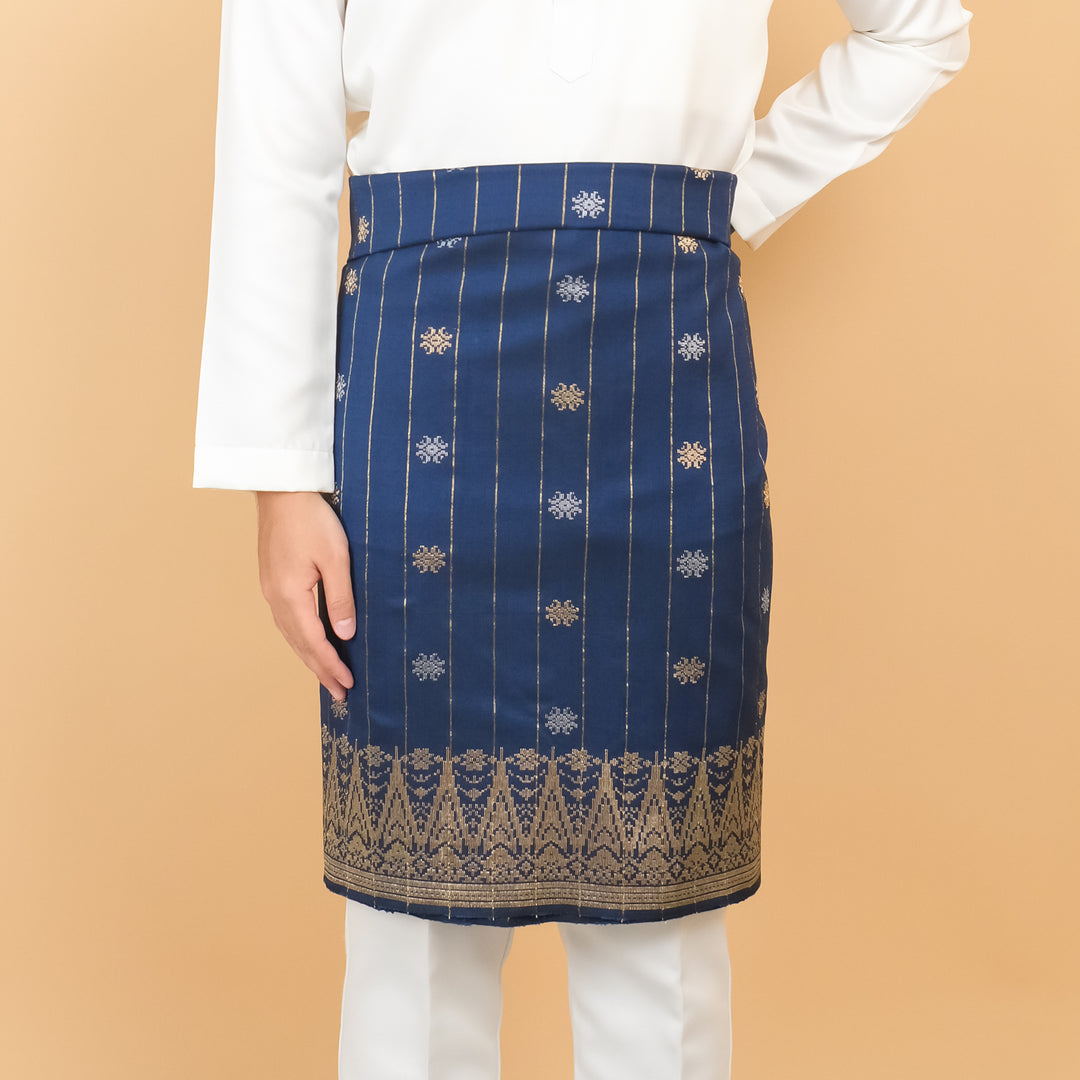 Elegant 589 - Royal blue Gold & Silver - SampinExclusiveMy