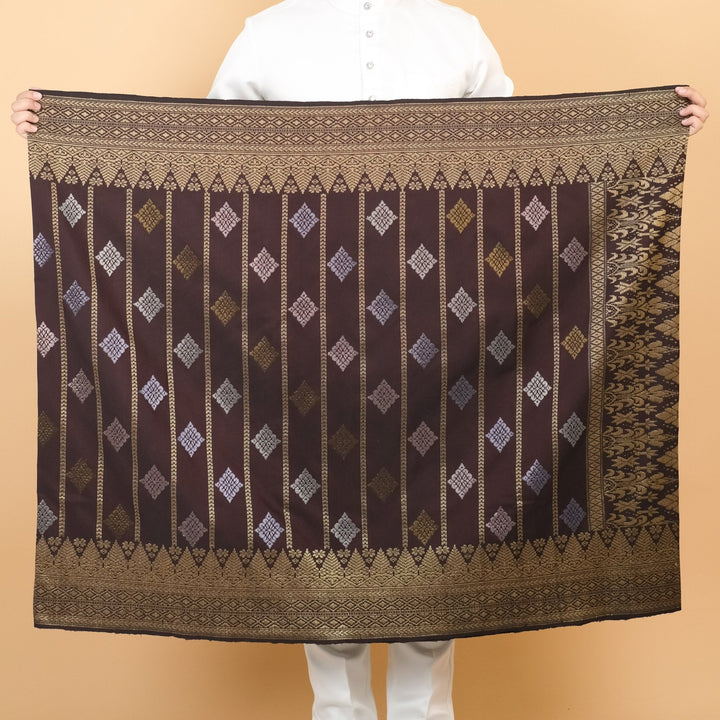 Elegant 590 - Dark Brown Gold & Silver - SampinExclusiveMy