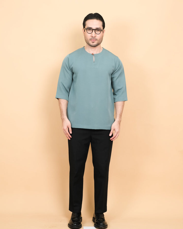 Kurta Patih Kosong - Teal Blue - SampinExclusiveMy