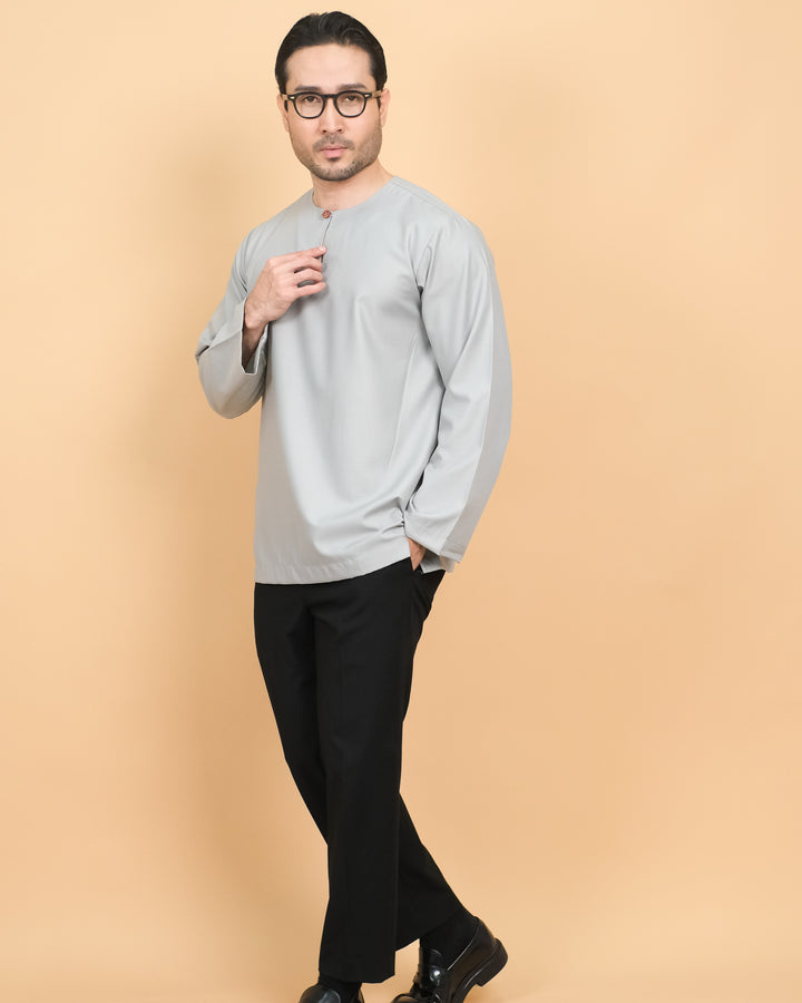 Kurta Malek - Soft Grey - SampinExclusiveMy