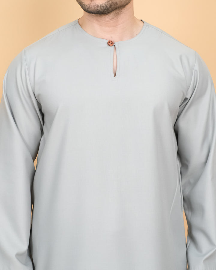 Kurta Malek - Soft Grey - SampinExclusiveMy