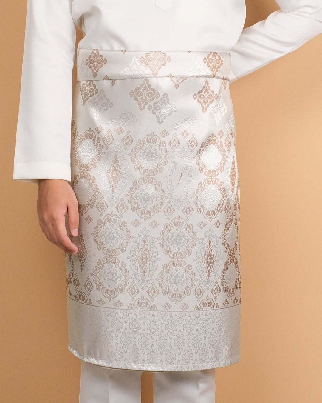 Kesuma Original Sampin Adult - Offwhite & Brown - SampinExclusiveMy