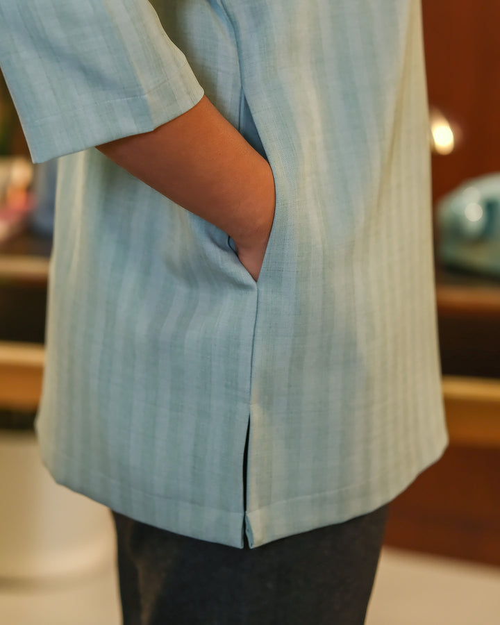 Kurta Tajur - Teal Blue