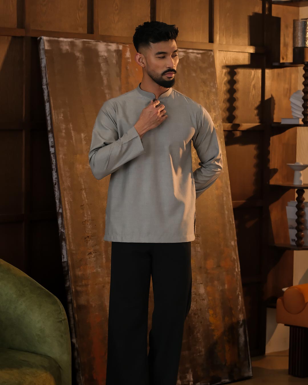 Kurta Sena - Soft Grey