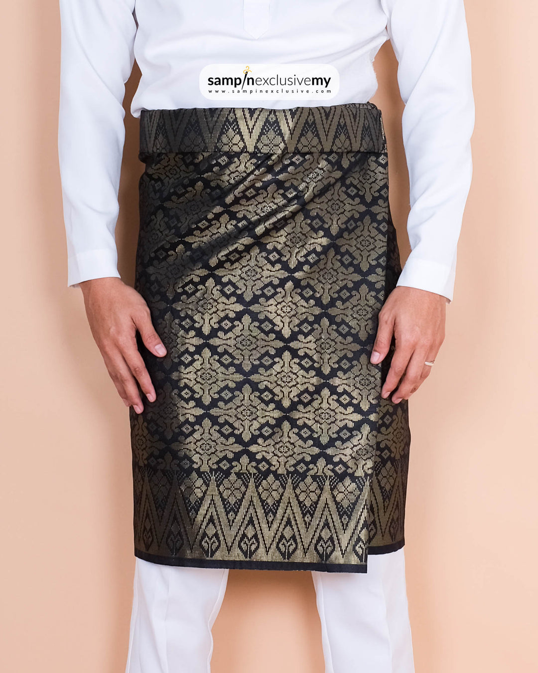 Songket Instant Klasik - Black Gold (SI 63) - SampinExclusiveMy
