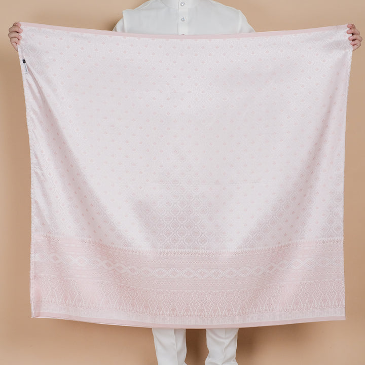 Nilakandi Original Sampin Adult - Offwhite & Soft Maroon - SampinExclusiveMy