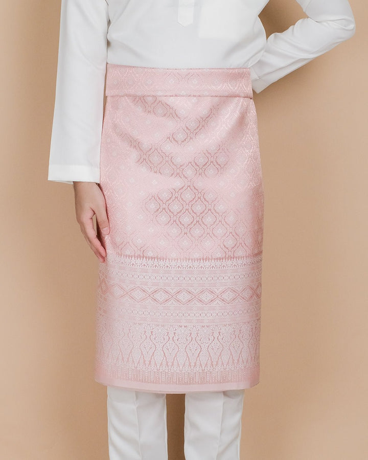 Nilakandi Original Sampin Adult - Offwhite & Soft Maroon - SampinExclusiveMy