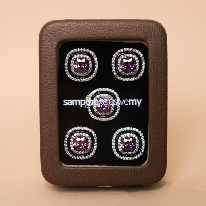 Butang zircon Kencana - Purple - SampinExclusiveMy