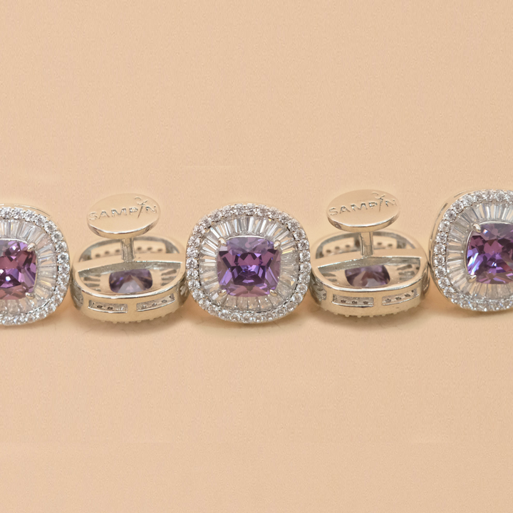 Butang zircon Tuah - Purple - SampinExclusiveMy
