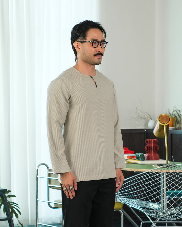 Kurta Malek Garis - Soft Mint