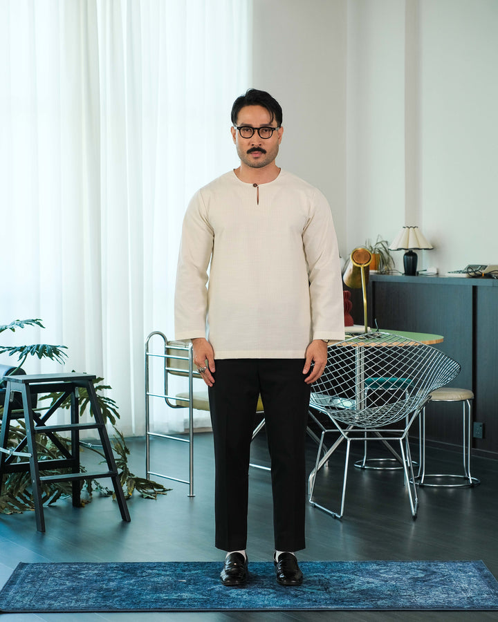Kurta Malek Garis - Offwhite