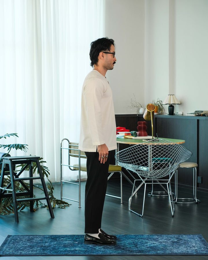 Kurta Malek Garis - Offwhite