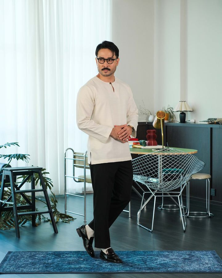 Kurta Malek Garis - Offwhite