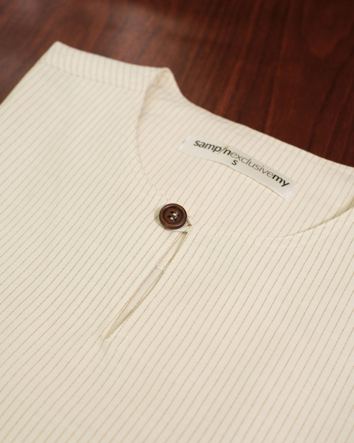 Kurta Malek Garis - Offwhite