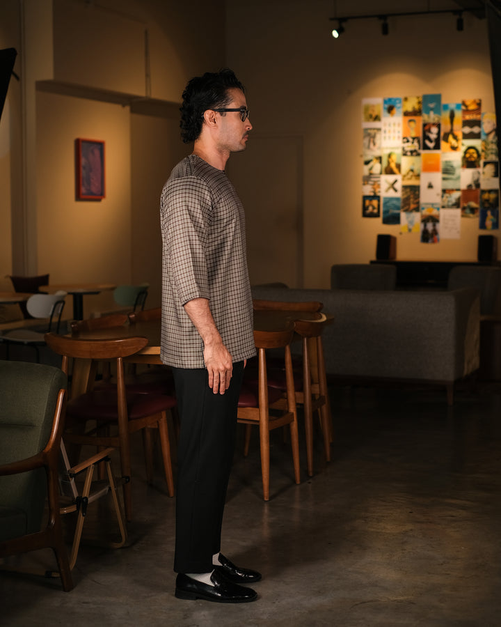 Kurta Larik Petak - Army Green