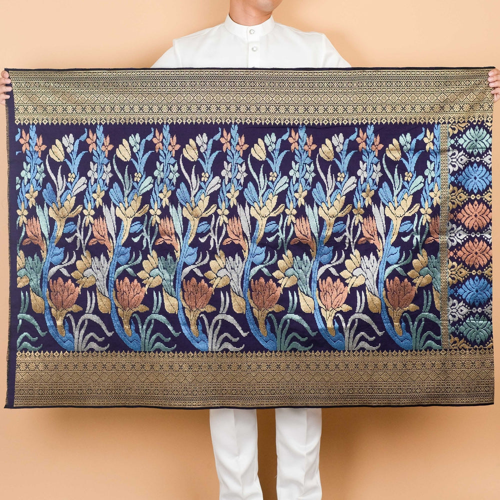 Davinci 174 - Navy Blue Gold & Mix colour (2.5m) - SampinExclusiveMy