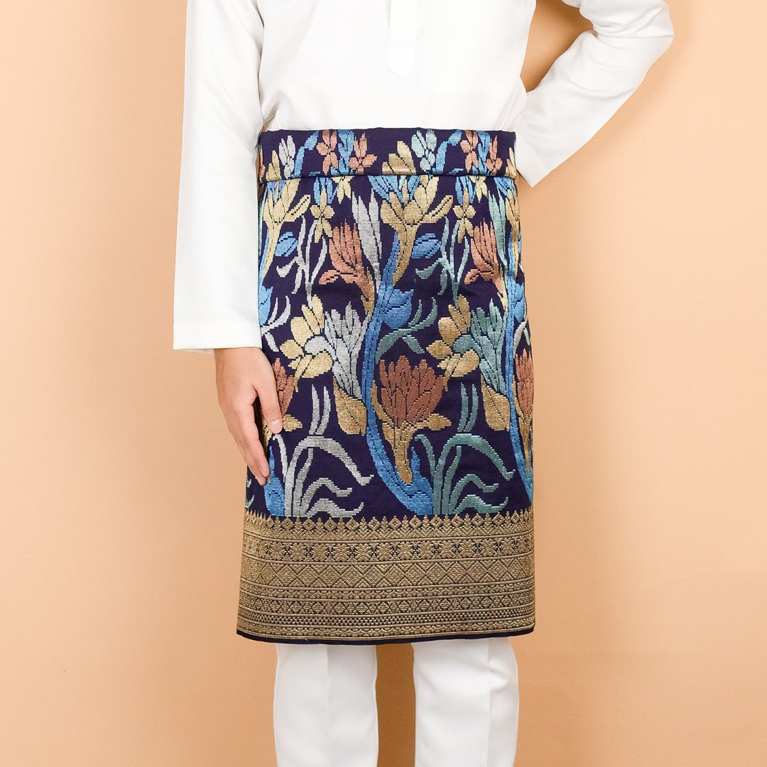 Davinci 174 - Navy Blue Gold & Mix colour (2.5m) - SampinExclusiveMy