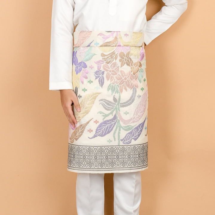 Davinci 182 - Offwhite Grey & Mix colour (2.5m) - SampinExclusiveMy