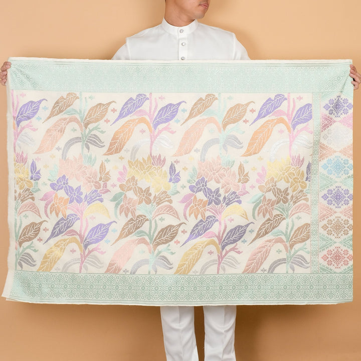 Davinci 193 - Offwhite Green & Mix colour (2.5m) - SampinExclusiveMy