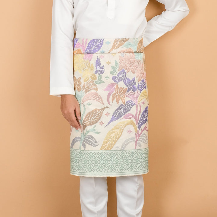 Davinci 193 - Offwhite Green & Mix colour (2.5m) - SampinExclusiveMy