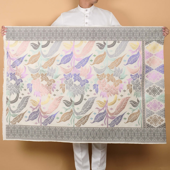 Davinci 197 - Offwhite Grey & Mix colour (2.5m) - SampinExclusiveMy