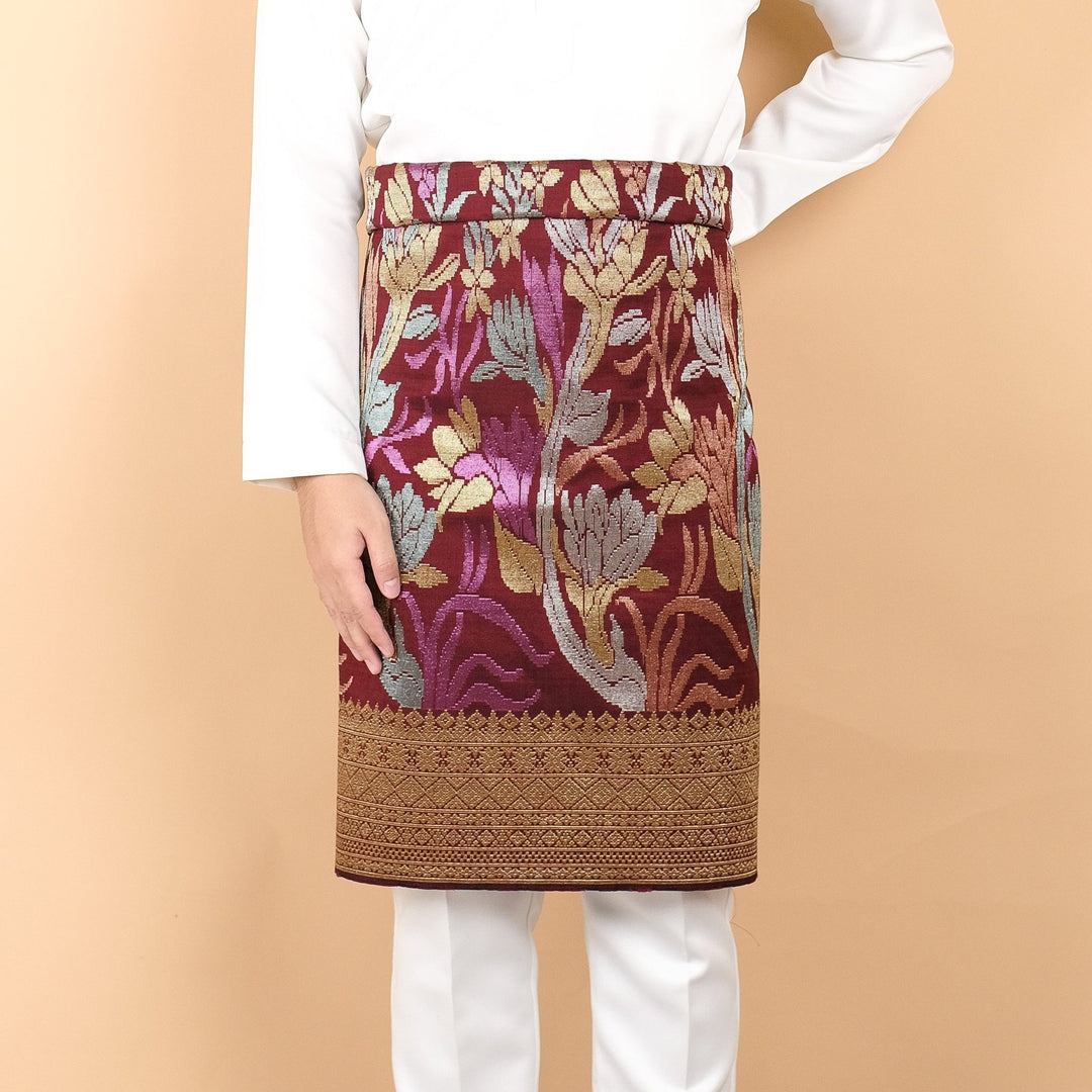 Davinci 198 - Burntmaroon Gold & Mix colour (2.5m) - SampinExclusiveMy