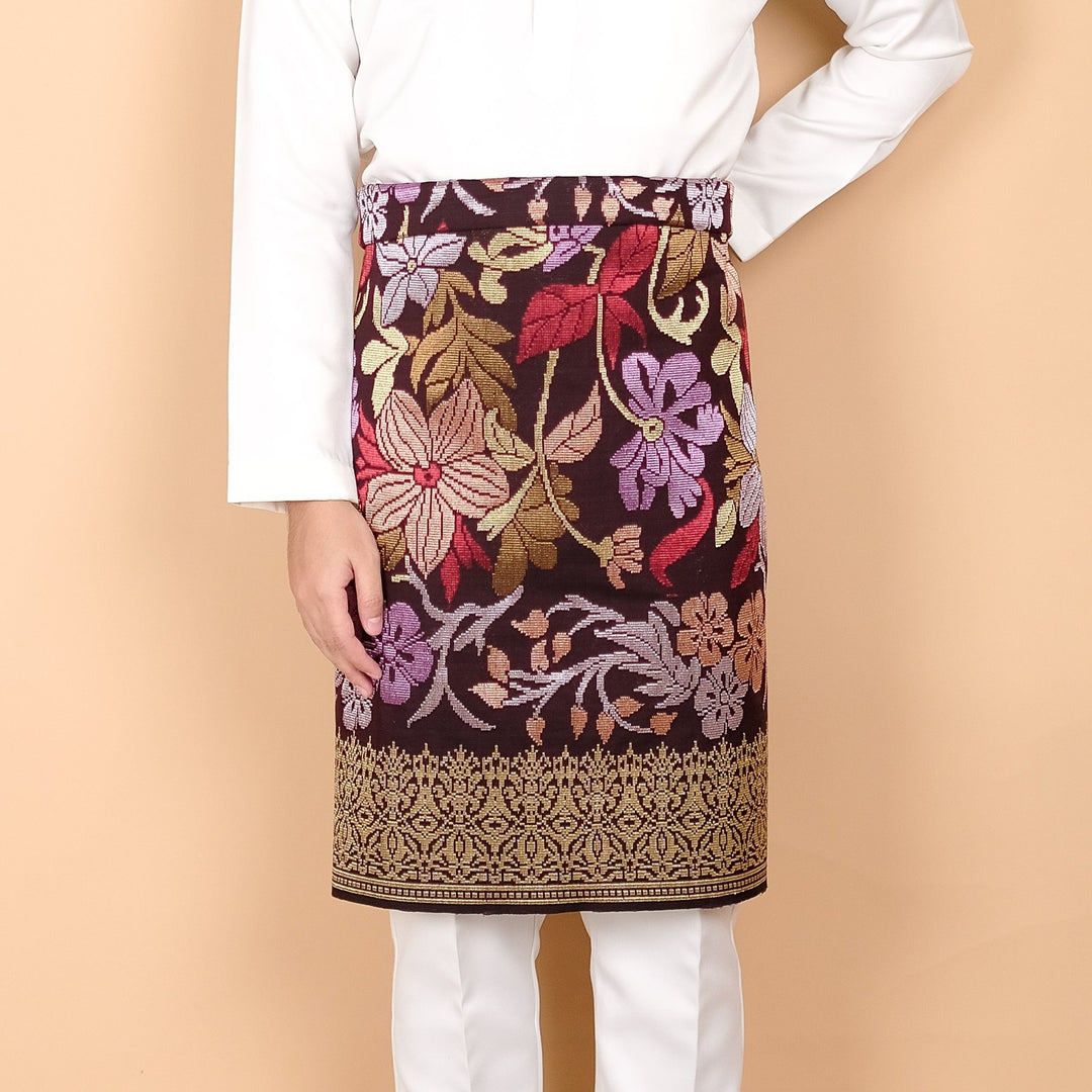 Davinci 208 - Darkbrown Gold & Mix colour (2.5m) - SampinExclusiveMy