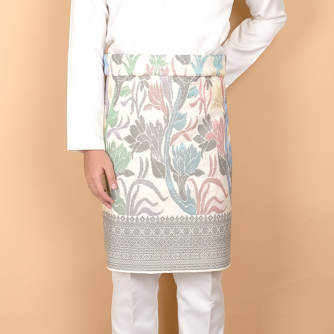 Davinci 227 - Offwhite Grey & Mix colour (2.5m) - SampinExclusiveMy