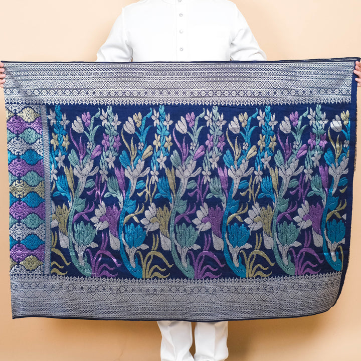 Davinci 38 -  Royal blue silver & Mix colour (2.5m)