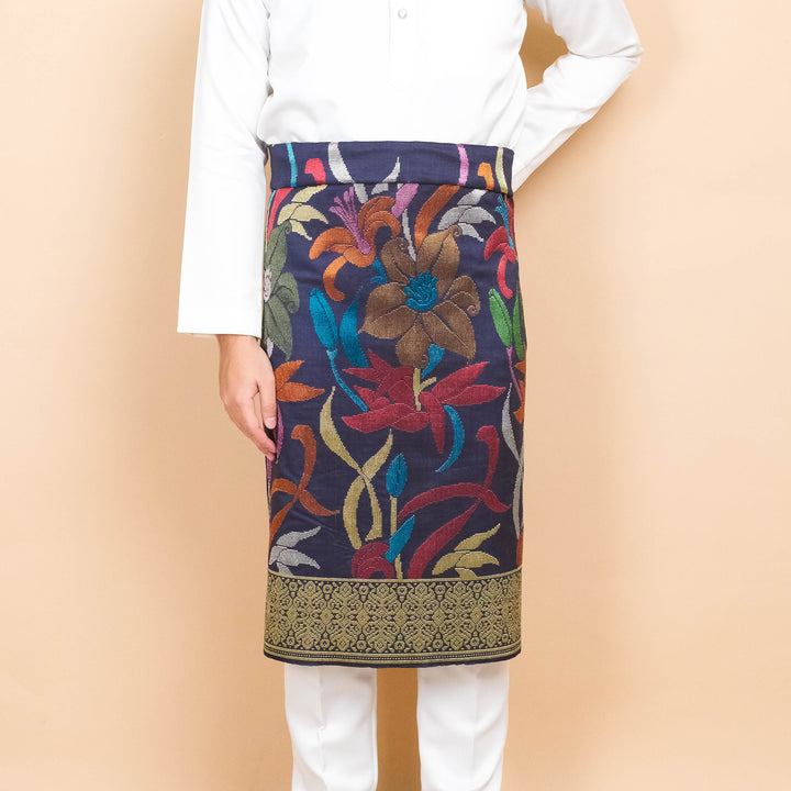 Davinci 54 - Royal blue gold & Mix colour (2.5m)