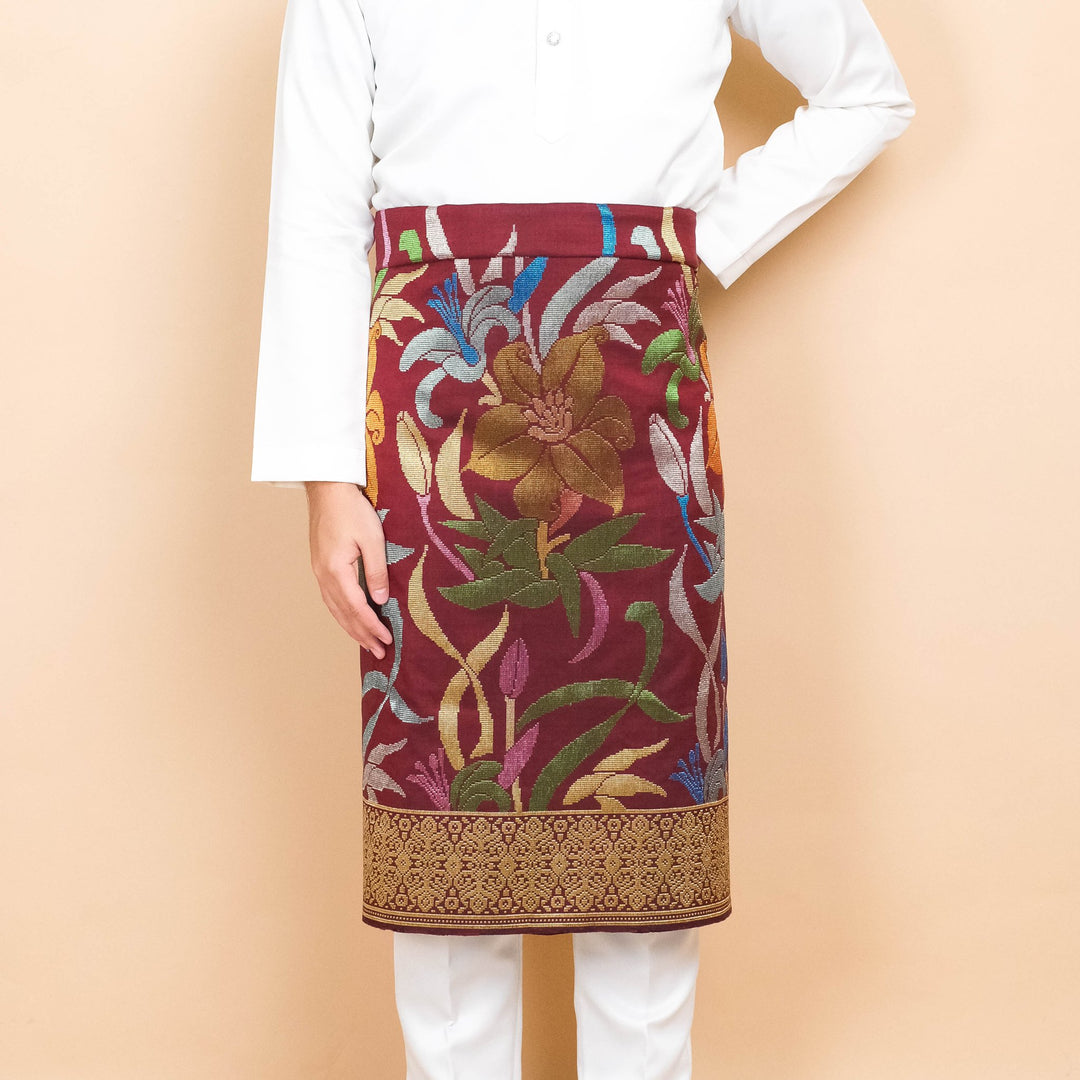 Davinci 61 - Maroon gold & Mix colour (2.5m) - SampinExclusiveMy