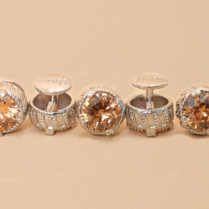 Butang zircon Hud - Champagne - SampinExclusiveMy