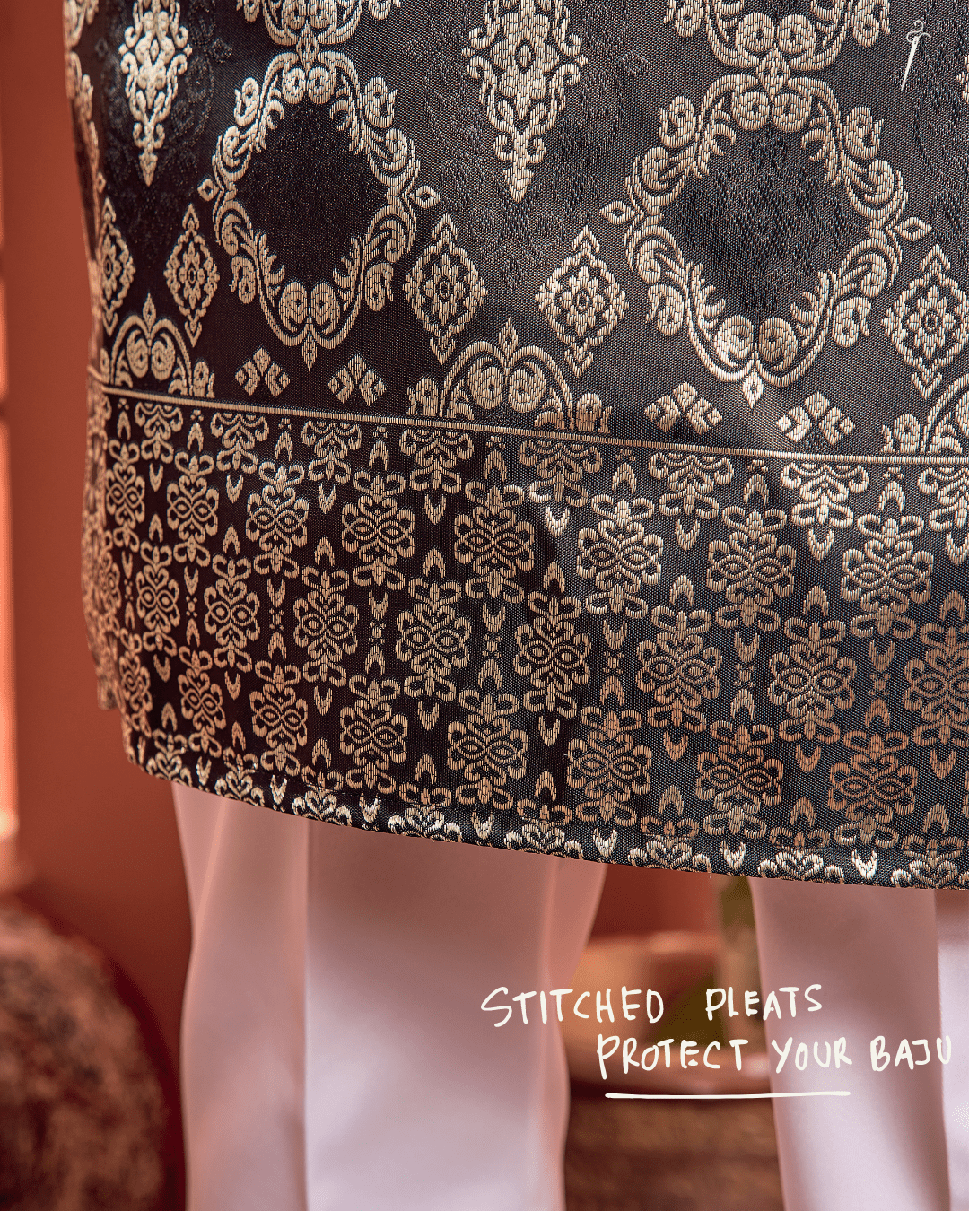 Kesuma Original Sampin Adult - Black & Gold - SampinExclusiveMy
