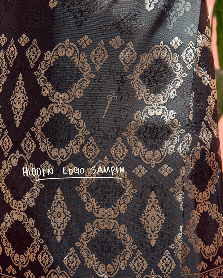 Kesuma Original Sampin Adult - Black & Gold - SampinExclusiveMy