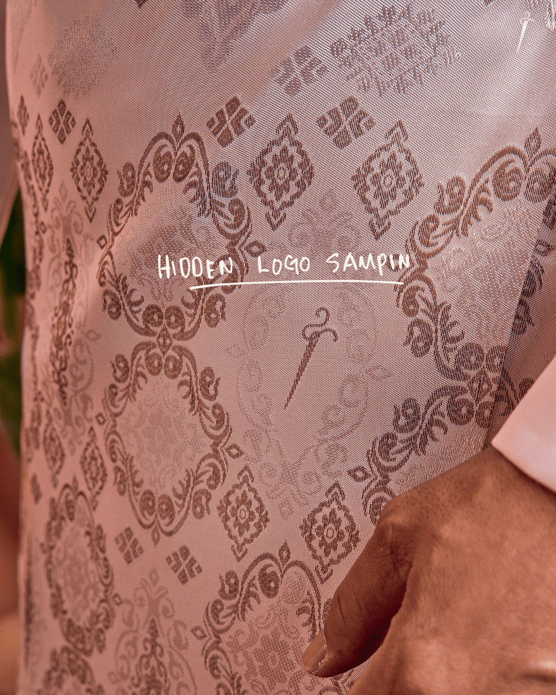 Kesuma Original Sampin Adult - Offwhite & Brown - SampinExclusiveMy