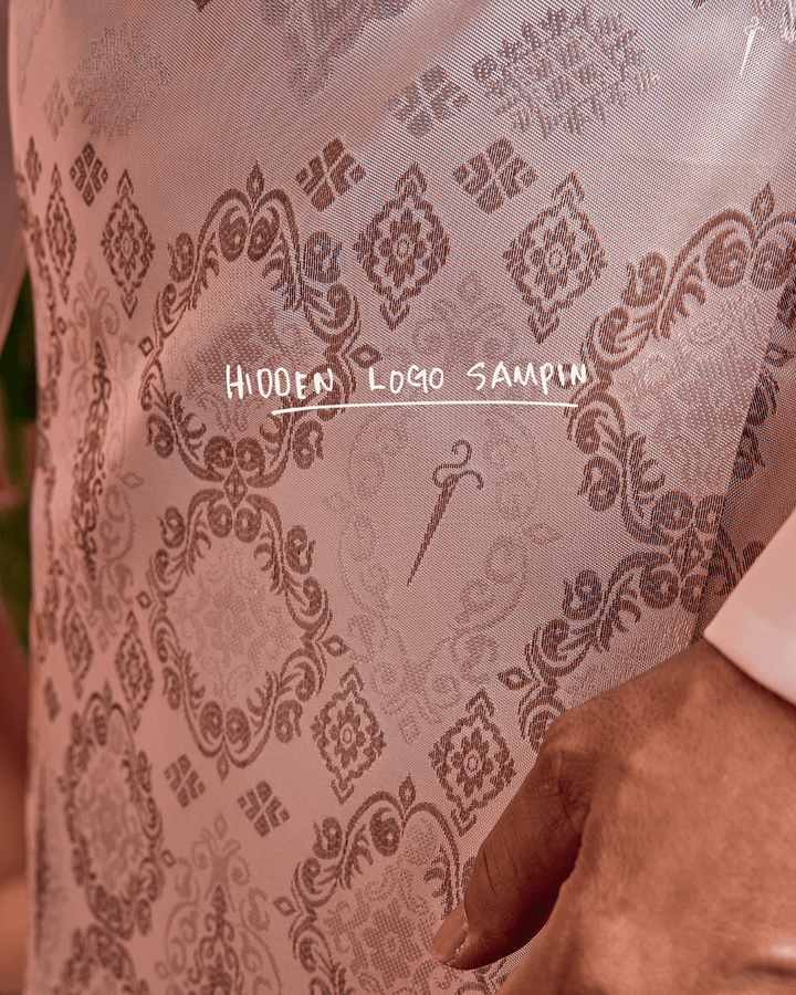Kesuma Original Sampin Adult - Offwhite & Brown - SampinExclusiveMy